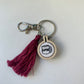 Hand Embroidered Keychain with Tassel