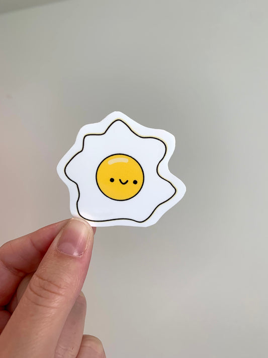 Kawaii Happy Smiling Fried Egg Sticker