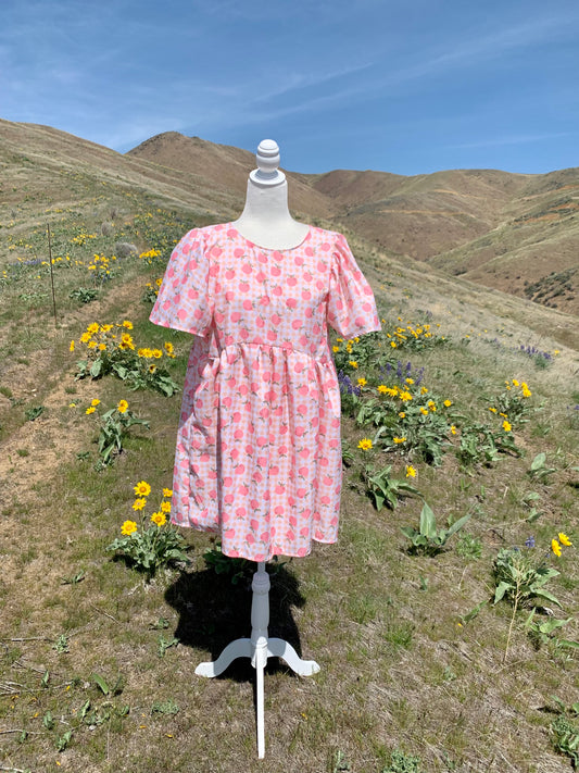 Apple Picnic Bedsheet Dress