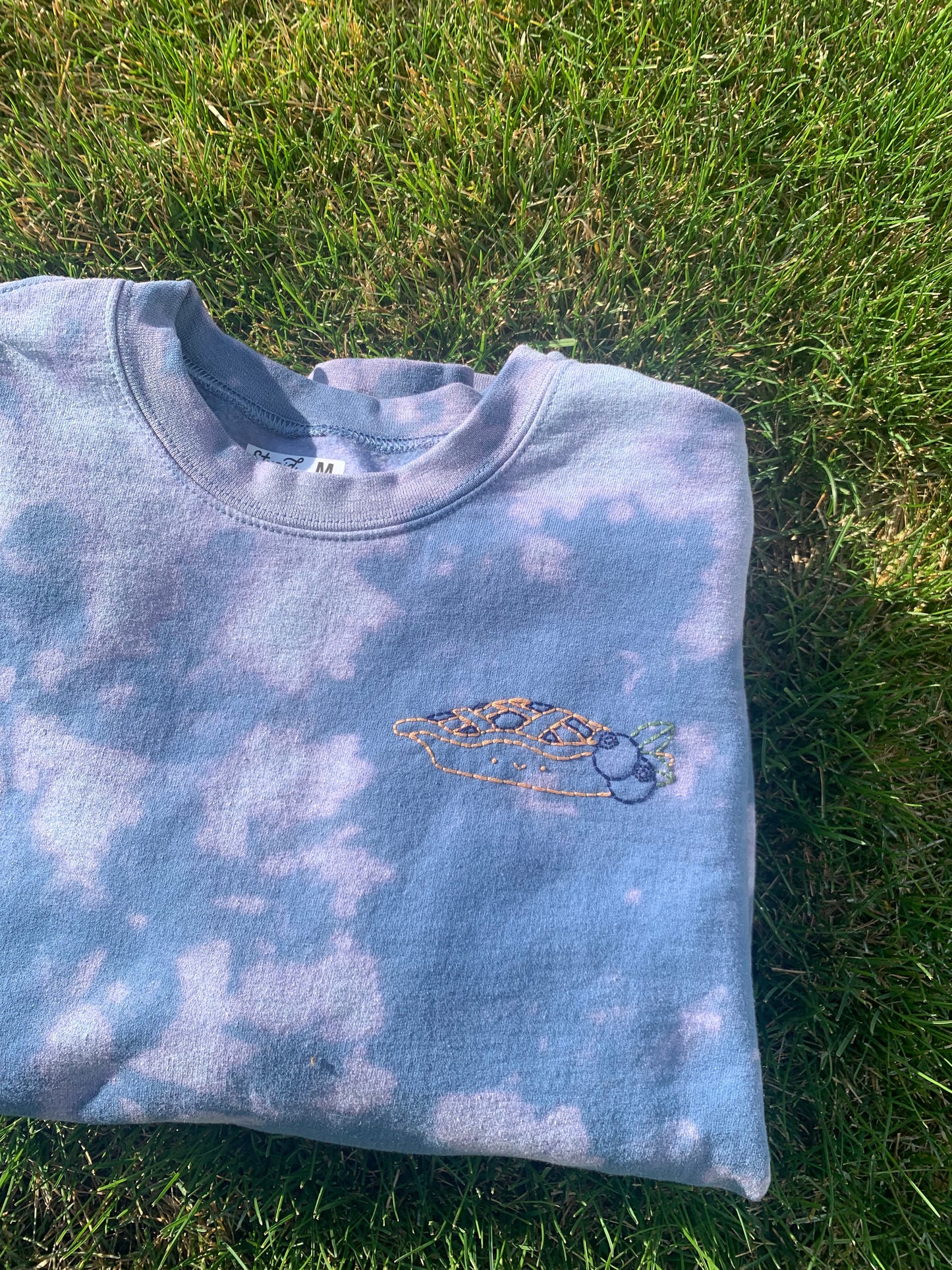 Handmade Blueberry Pie Sweater – Cozy Knit Pullover with Cottagecore Dessert-Inspired Design