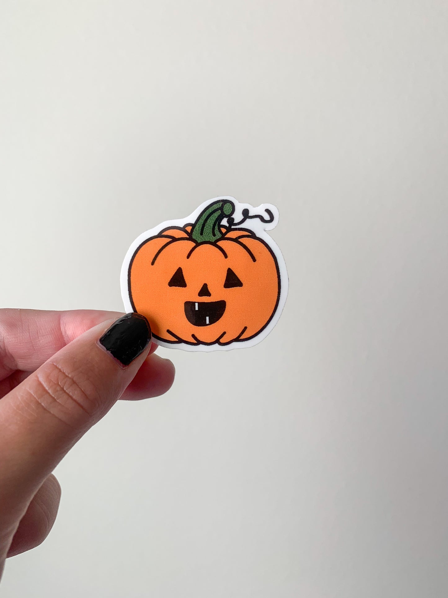 Kawaii Happy Jack O Lantern Pumpkin Sticker