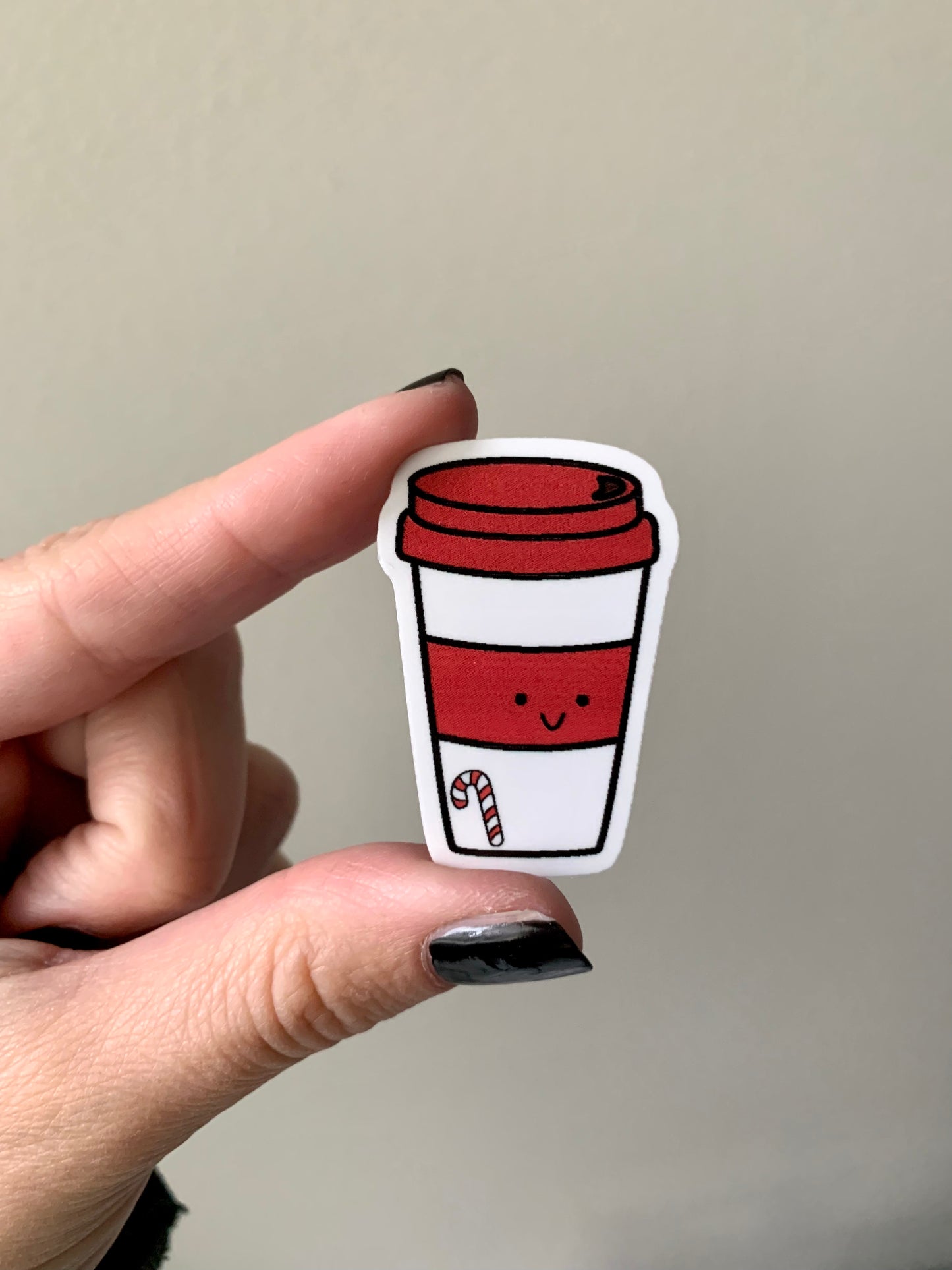 Kawaii To Go Peppermint Mocha Coffee Cup Sticker