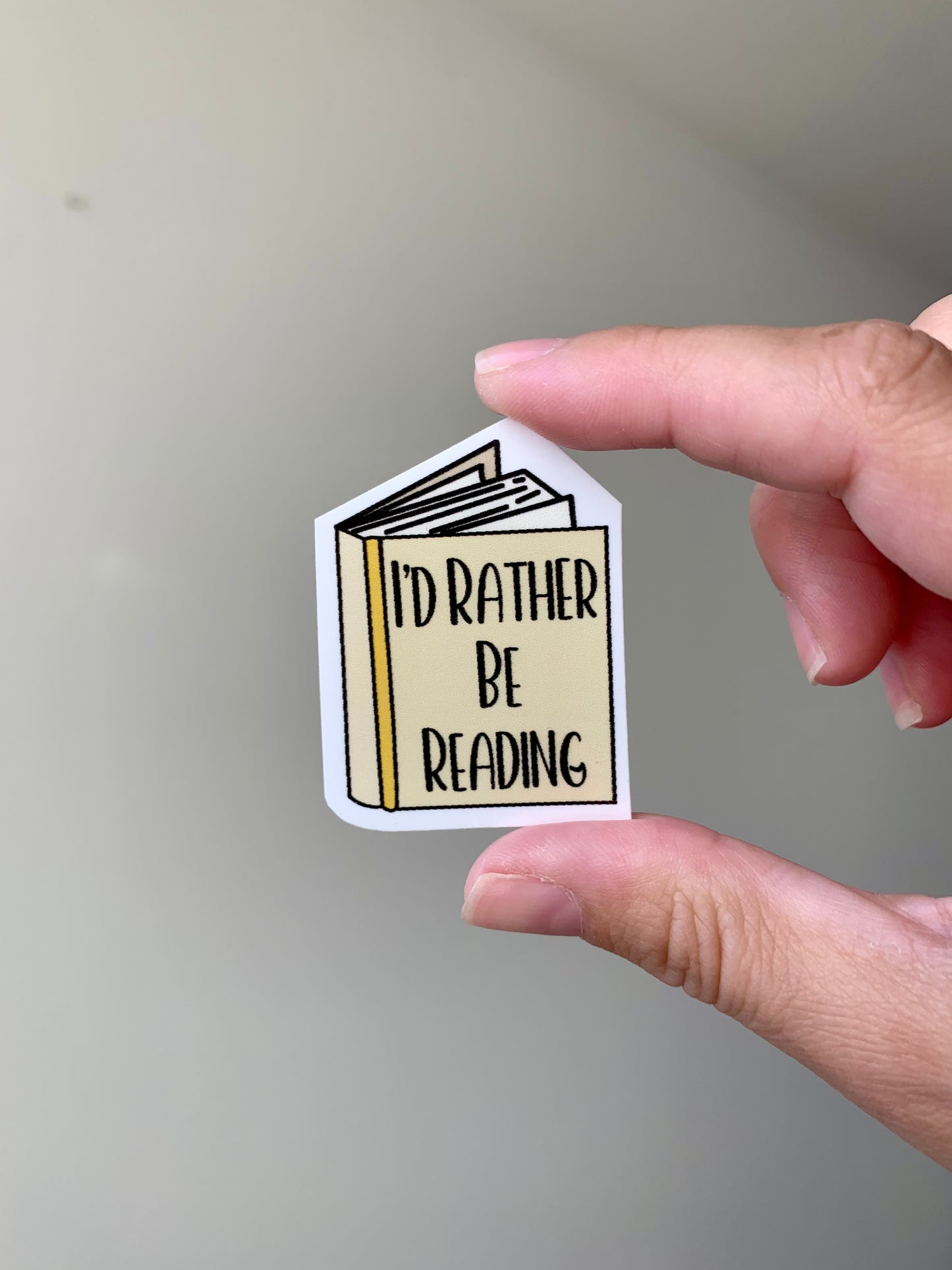 I’d Rather Be Reading Book Sticker