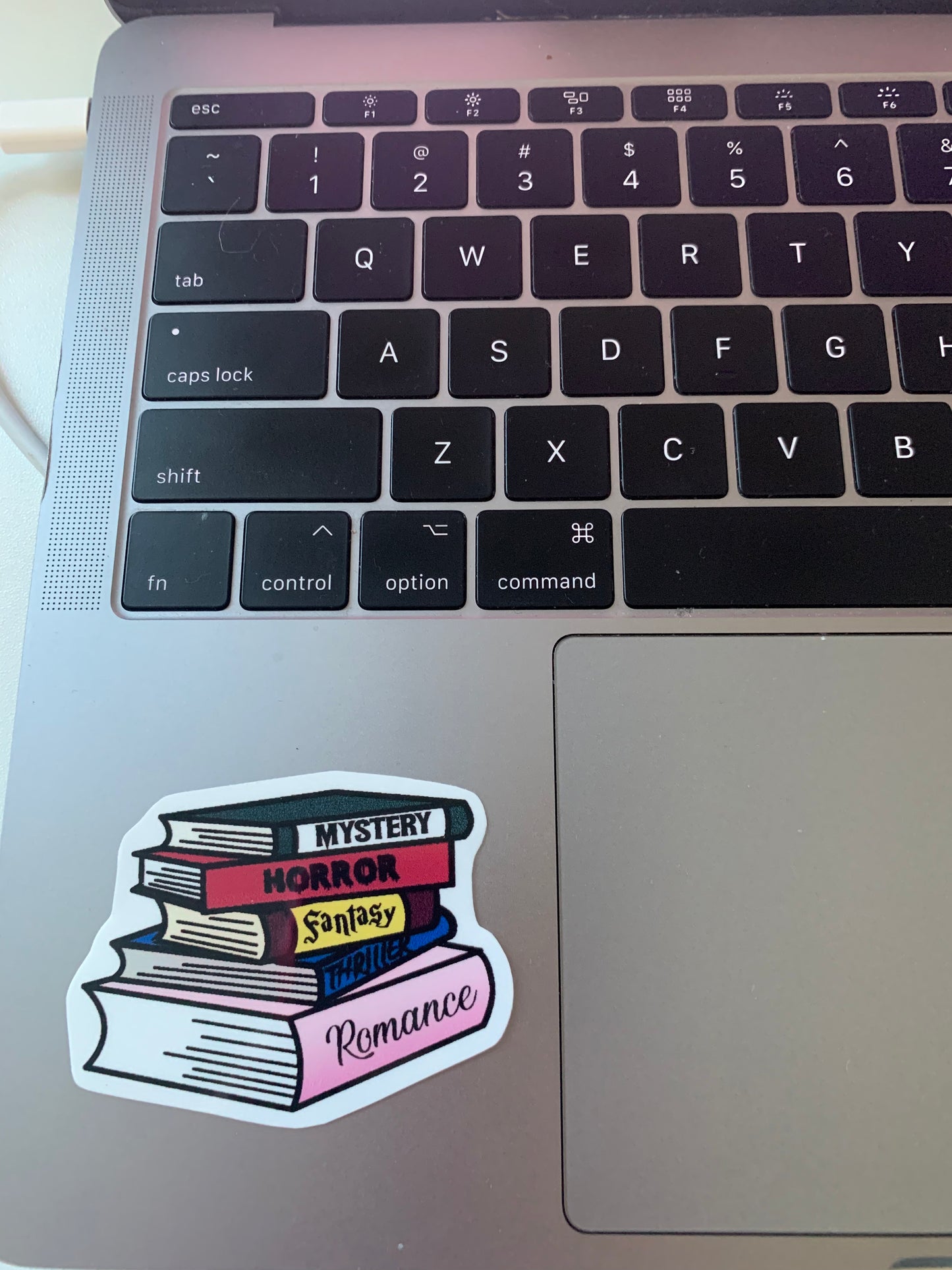 Colorful, Cute Handmade Genre Book Stack Sticker – Literary Gift for Book Lovers, Bibliophiles, and Librarians