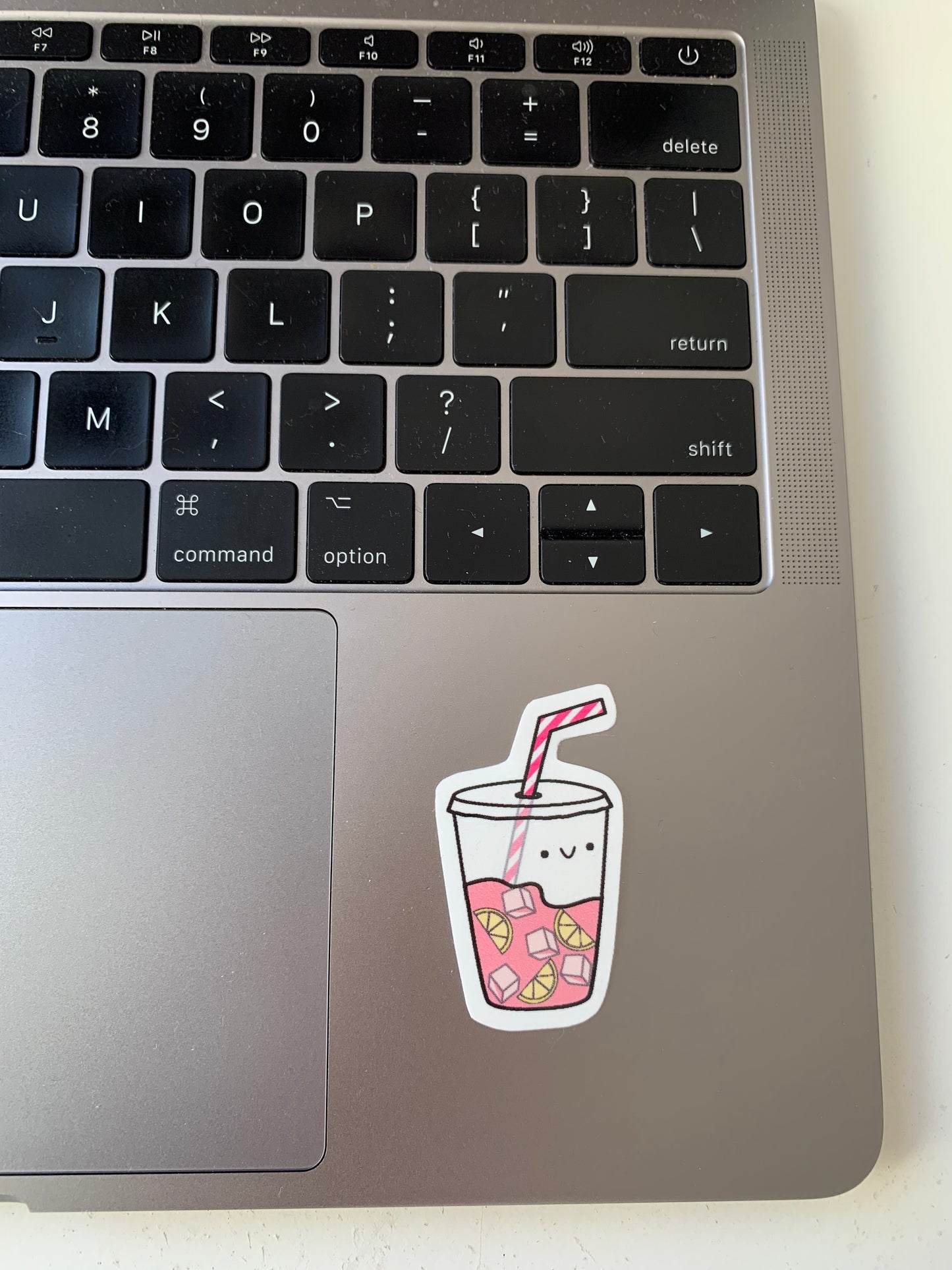 Kawaii Happy Smiling Pink Lemonade Sticker
