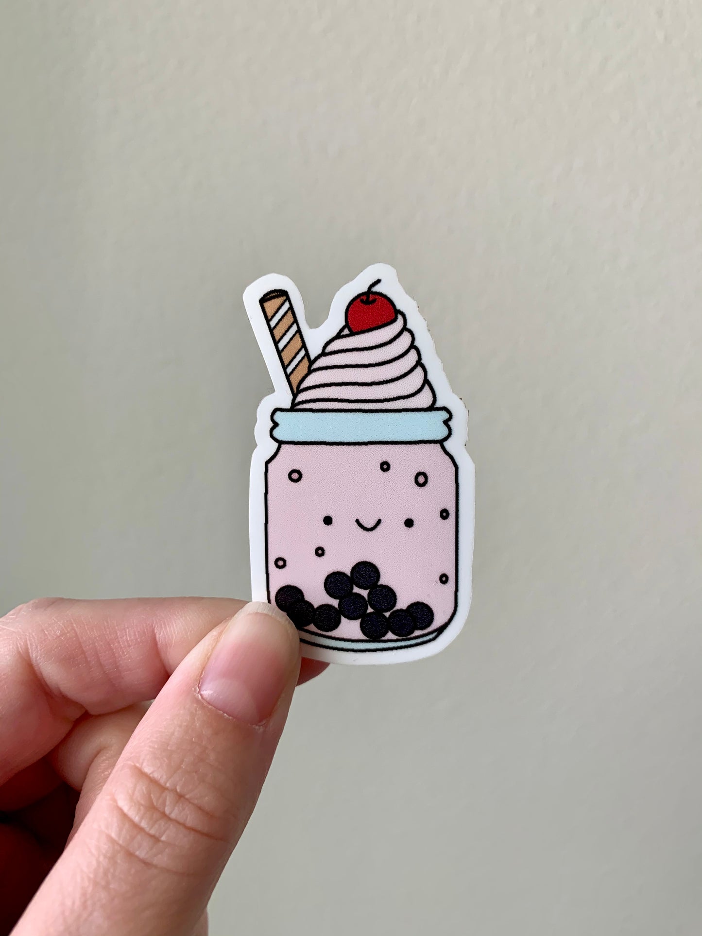 Kawaii Happy Boba Sticker