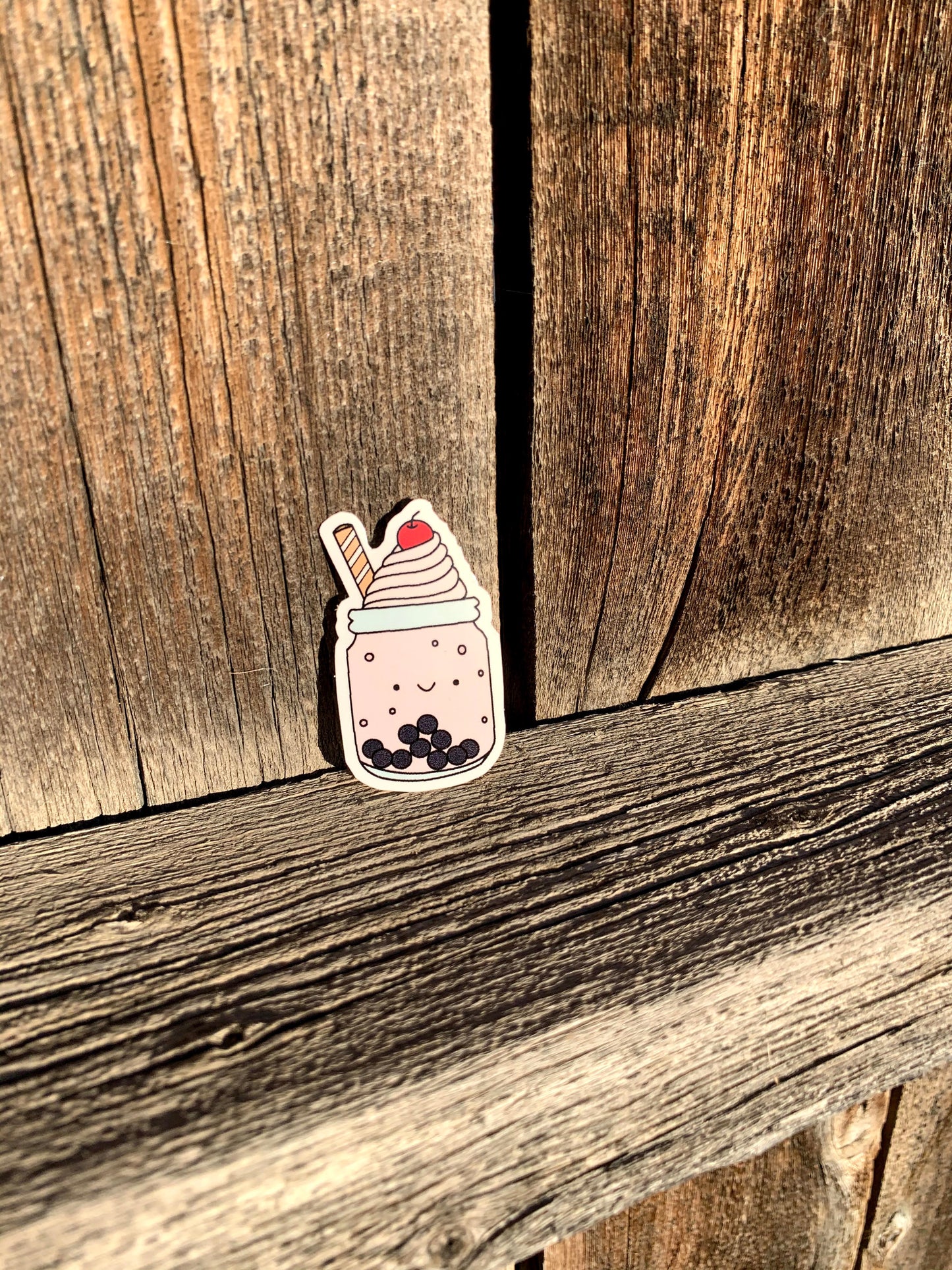 Kawaii Happy Boba Sticker