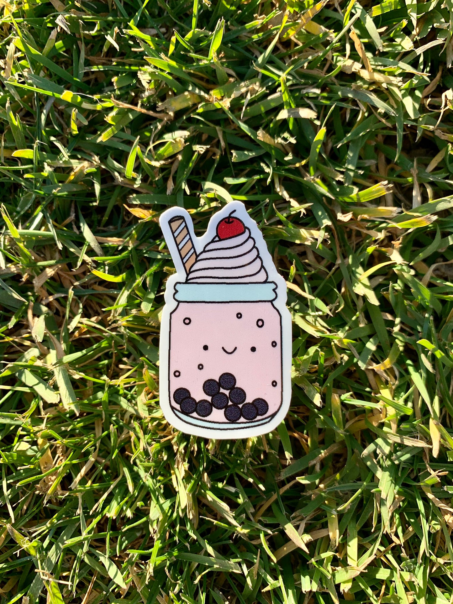 Kawaii Happy Boba Sticker
