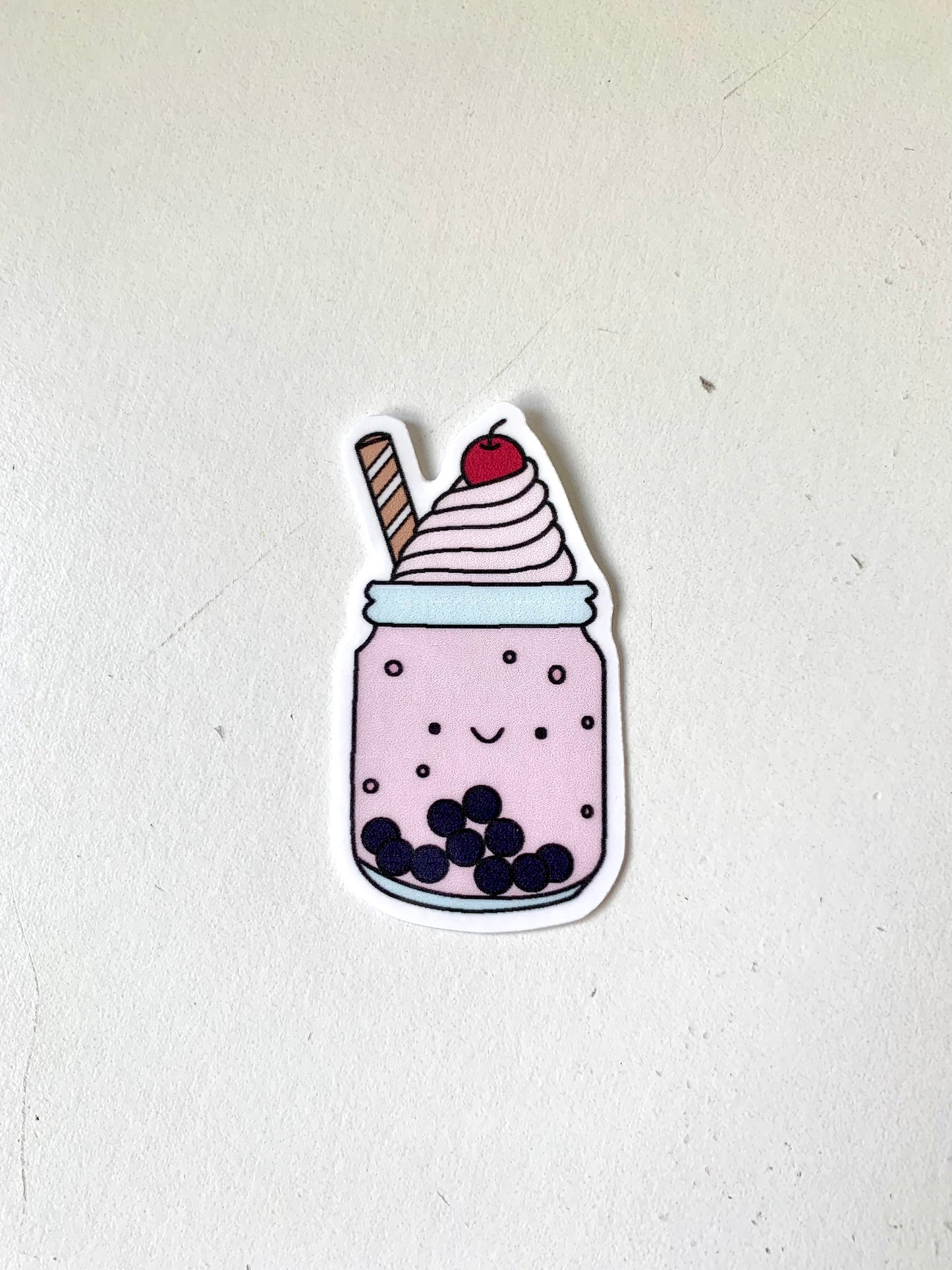 Kawaii Happy Boba Sticker