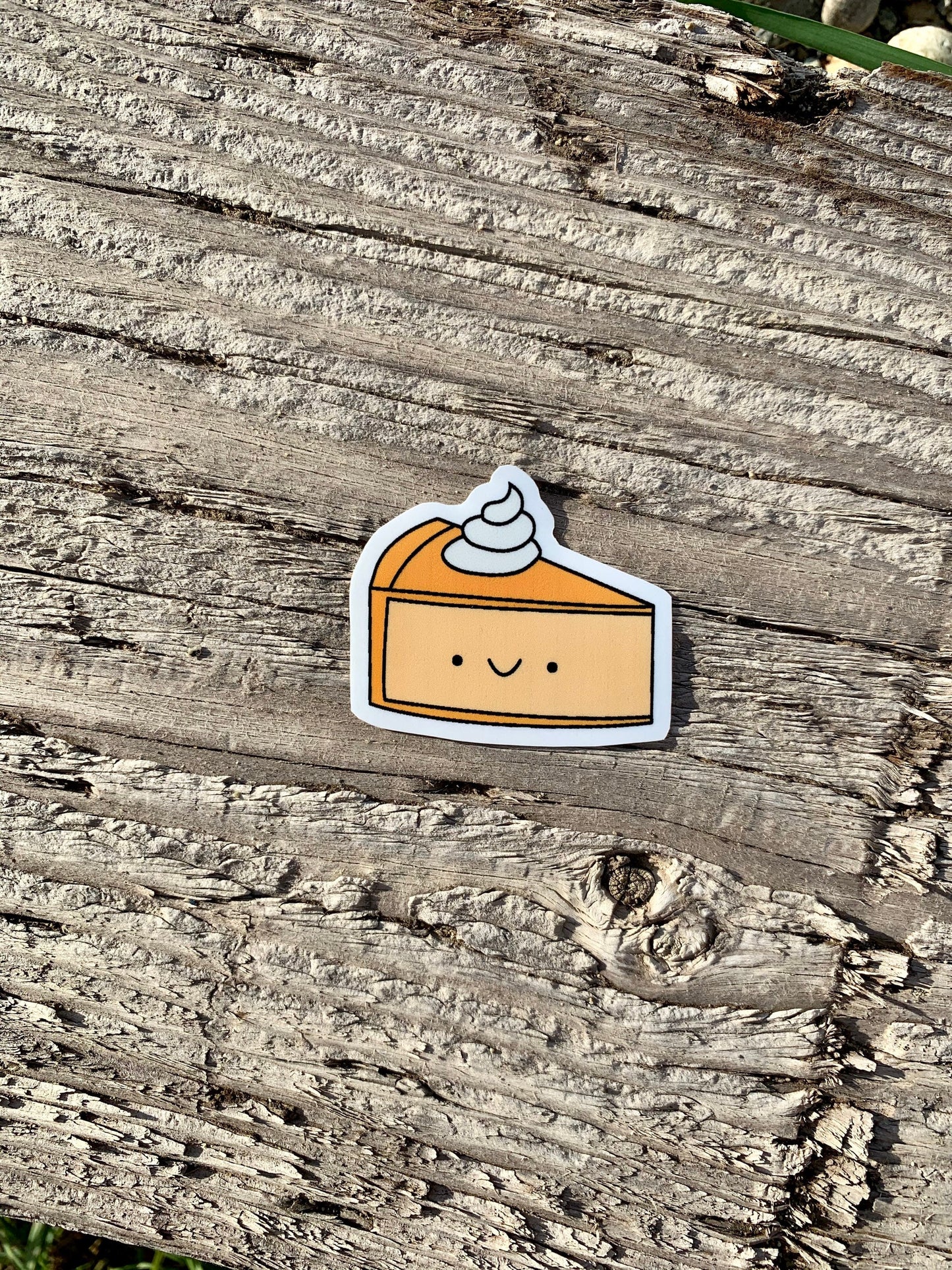 Kawaii Happy Pumpkin Pie Sticker