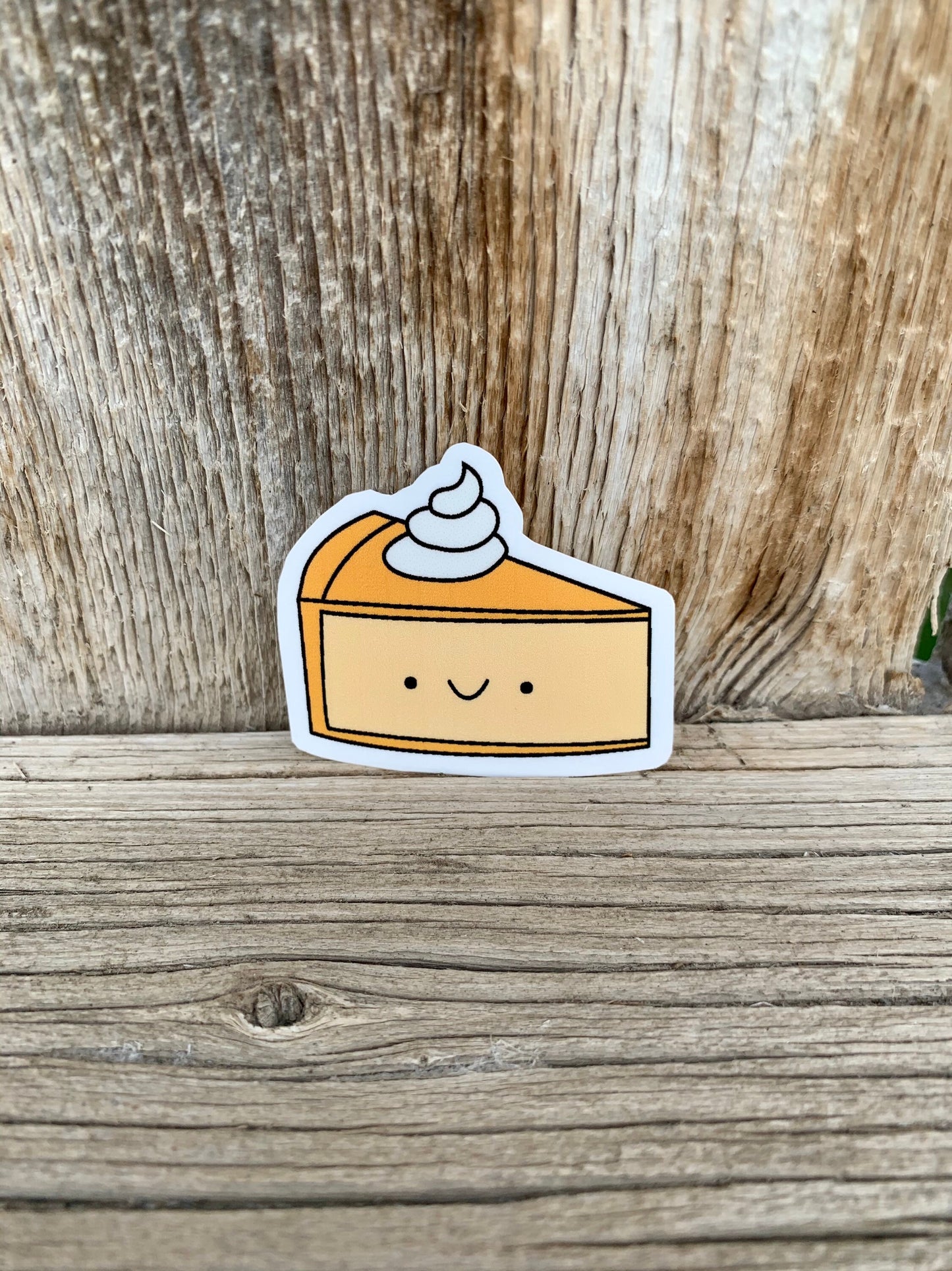 Kawaii Happy Pumpkin Pie Sticker