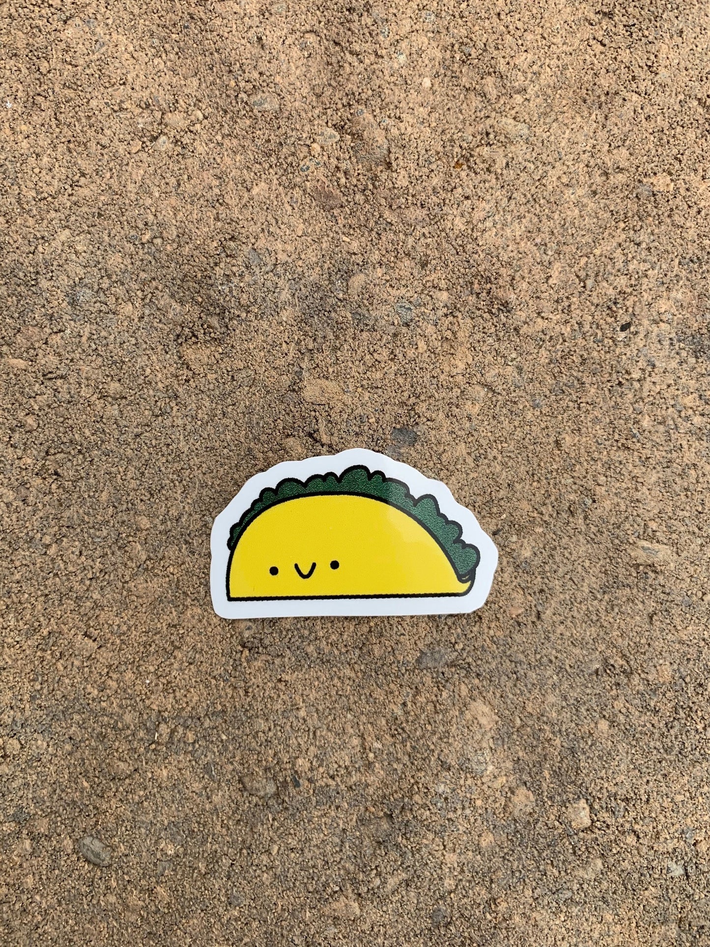 Kawaii Happy Smiling Taco Sticker
