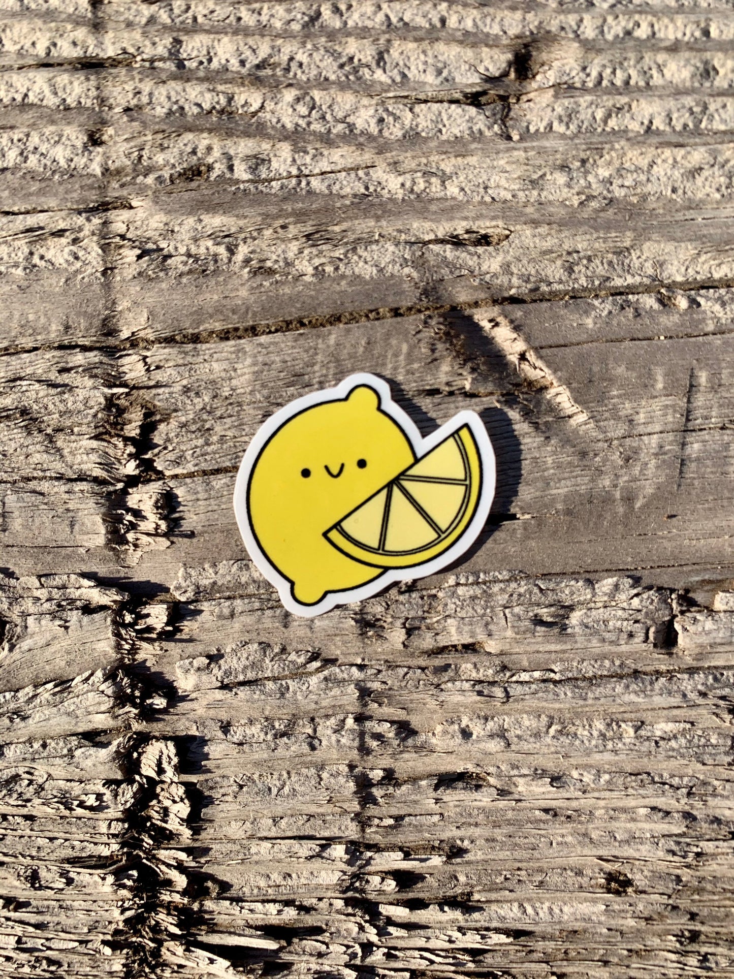 Kawaii Happy Smiling Lemon Sticker