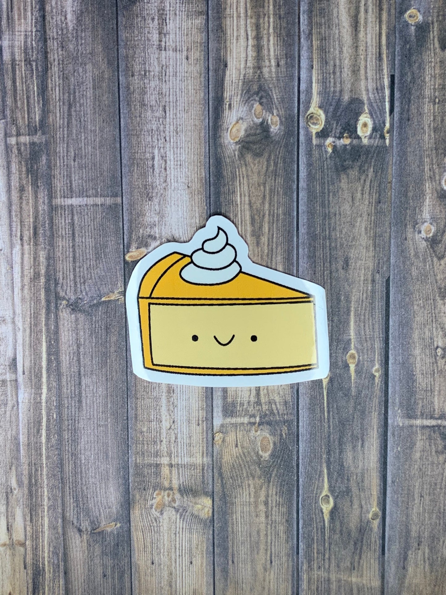 Kawaii Happy Pumpkin Pie Sticker