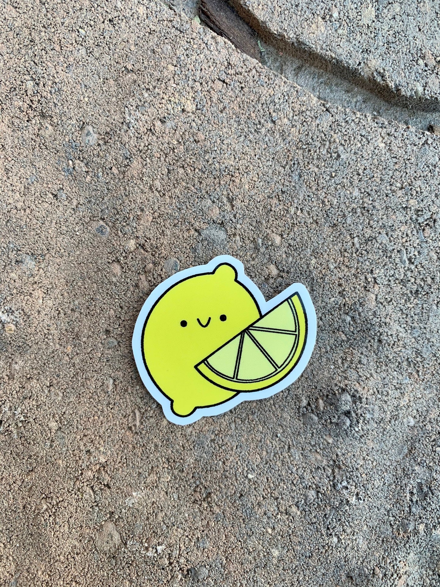 Kawaii Happy Smiling Lemon Sticker