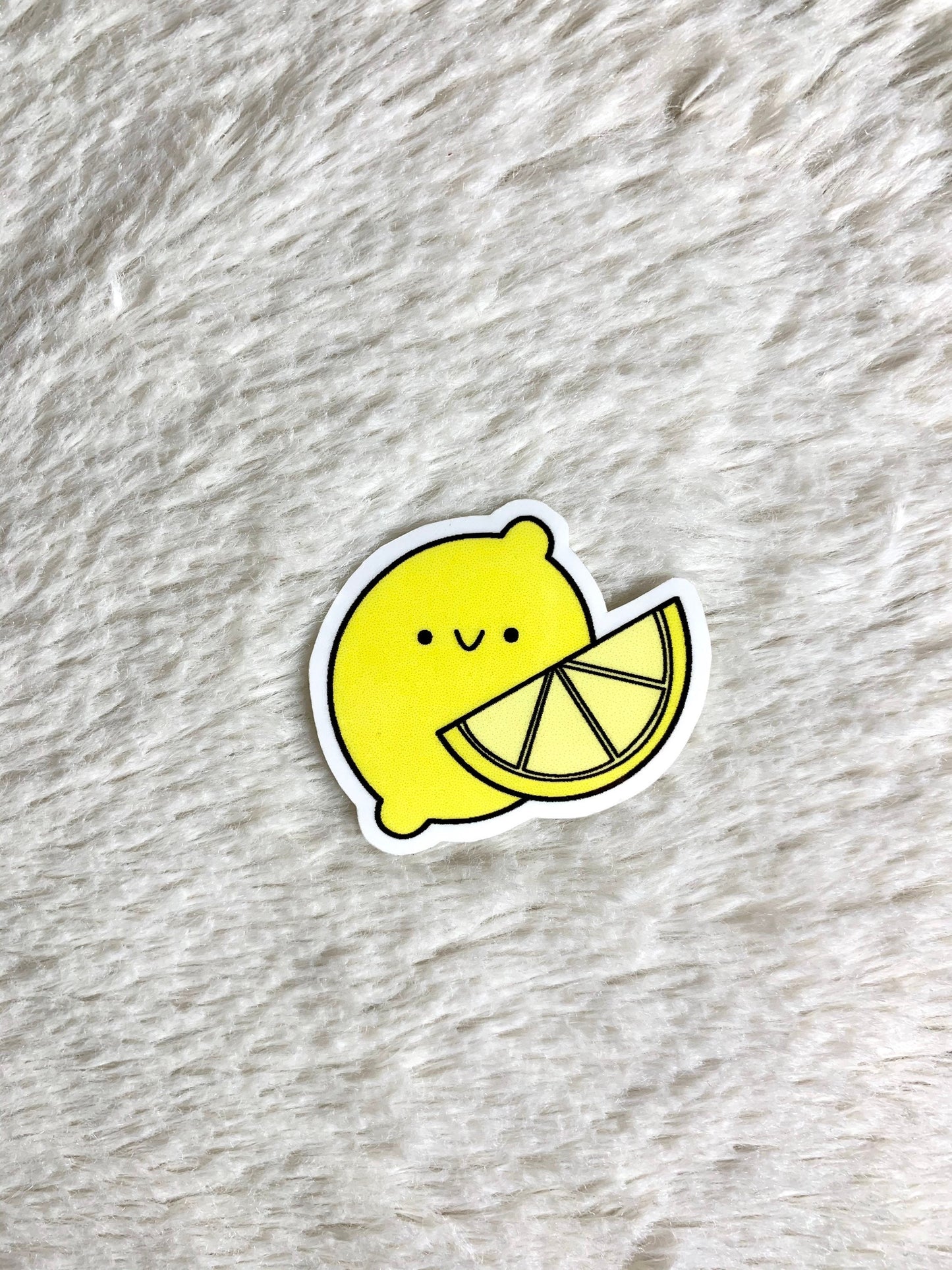 Kawaii Happy Smiling Lemon Sticker