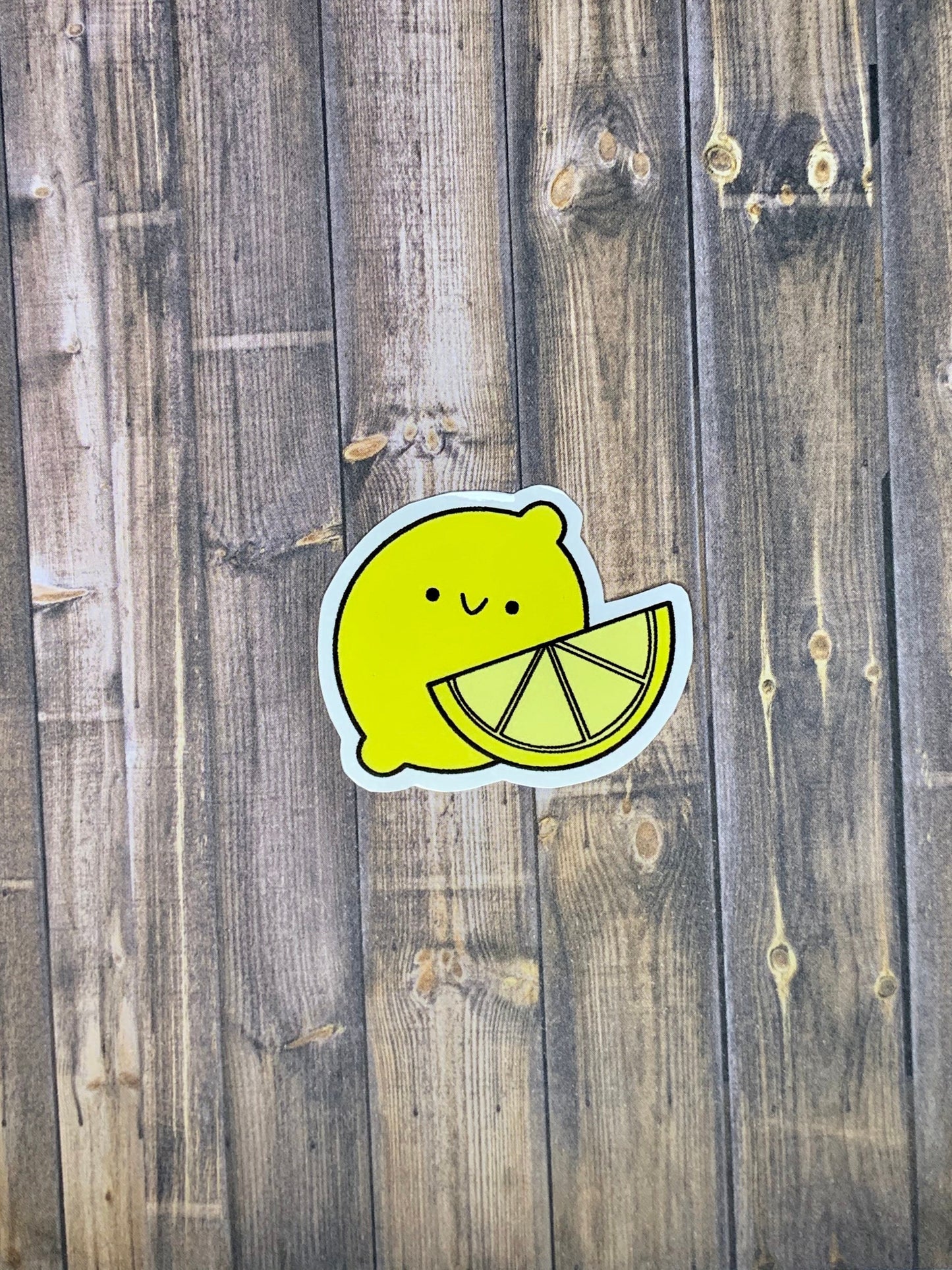 Kawaii Happy Smiling Lemon Sticker