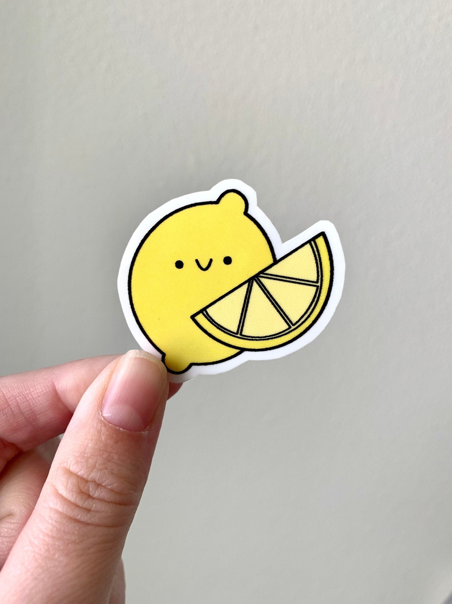 Kawaii Happy Smiling Lemon Sticker