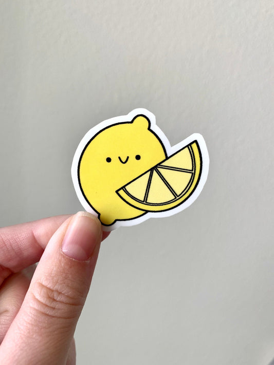 Kawaii Happy Smiling Lemon Sticker
