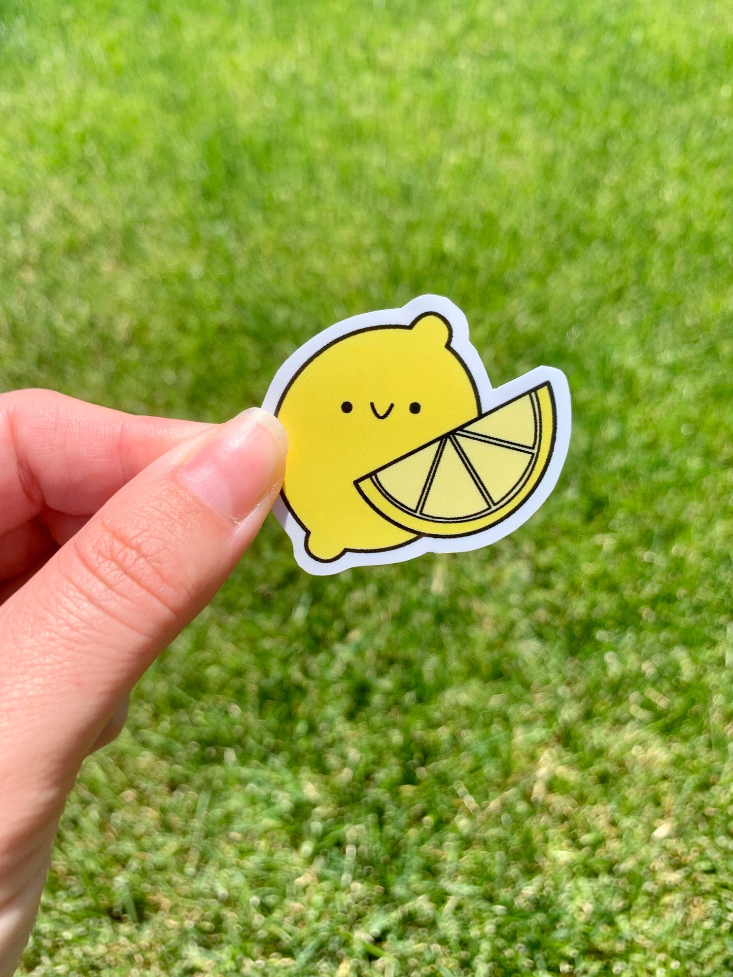 Kawaii Happy Smiling Lemon Sticker