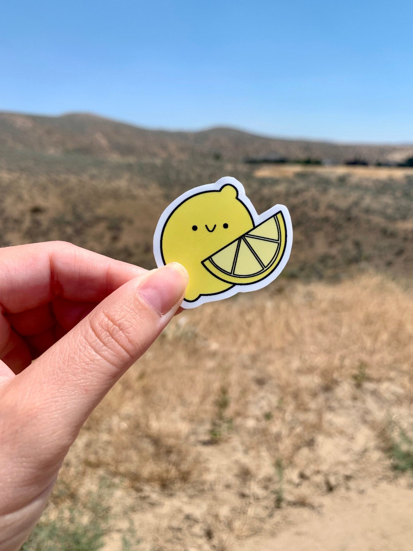 Kawaii Happy Smiling Lemon Sticker