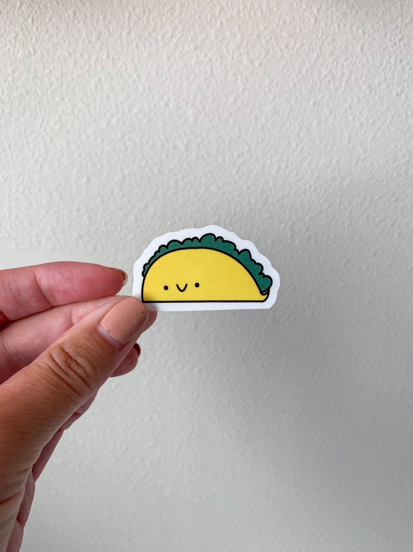 Kawaii Happy Smiling Taco Sticker
