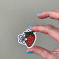 Daisy and Strawberry Hearts Sticker