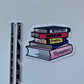 Colorful, Cute Handmade Genre Book Stack Sticker – Literary Gift for Book Lovers, Bibliophiles, and Librarians