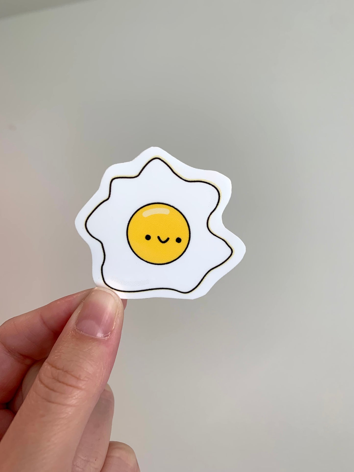 Kawaii Happy Smiling Fried Egg Sticker