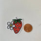 Daisy and Strawberry Hearts Sticker