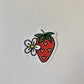 Daisy and Strawberry Hearts Sticker
