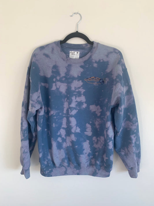 Handmade Blueberry Pie Sweater – Cozy Knit Pullover with Cottagecore Dessert-Inspired Design