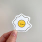 Kawaii Happy Smiling Fried Egg Sticker