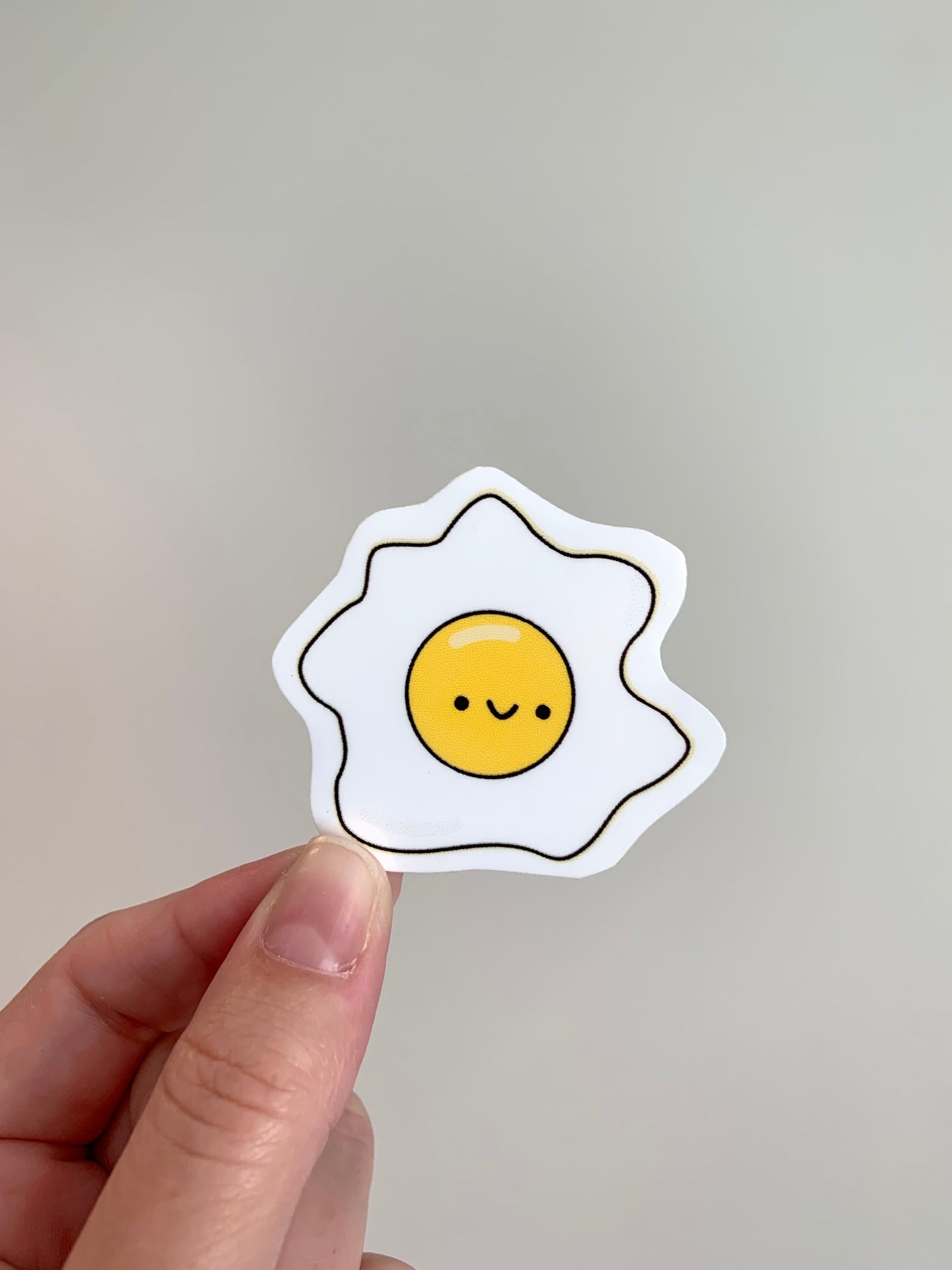 Kawaii Happy Smiling Fried Egg Sticker