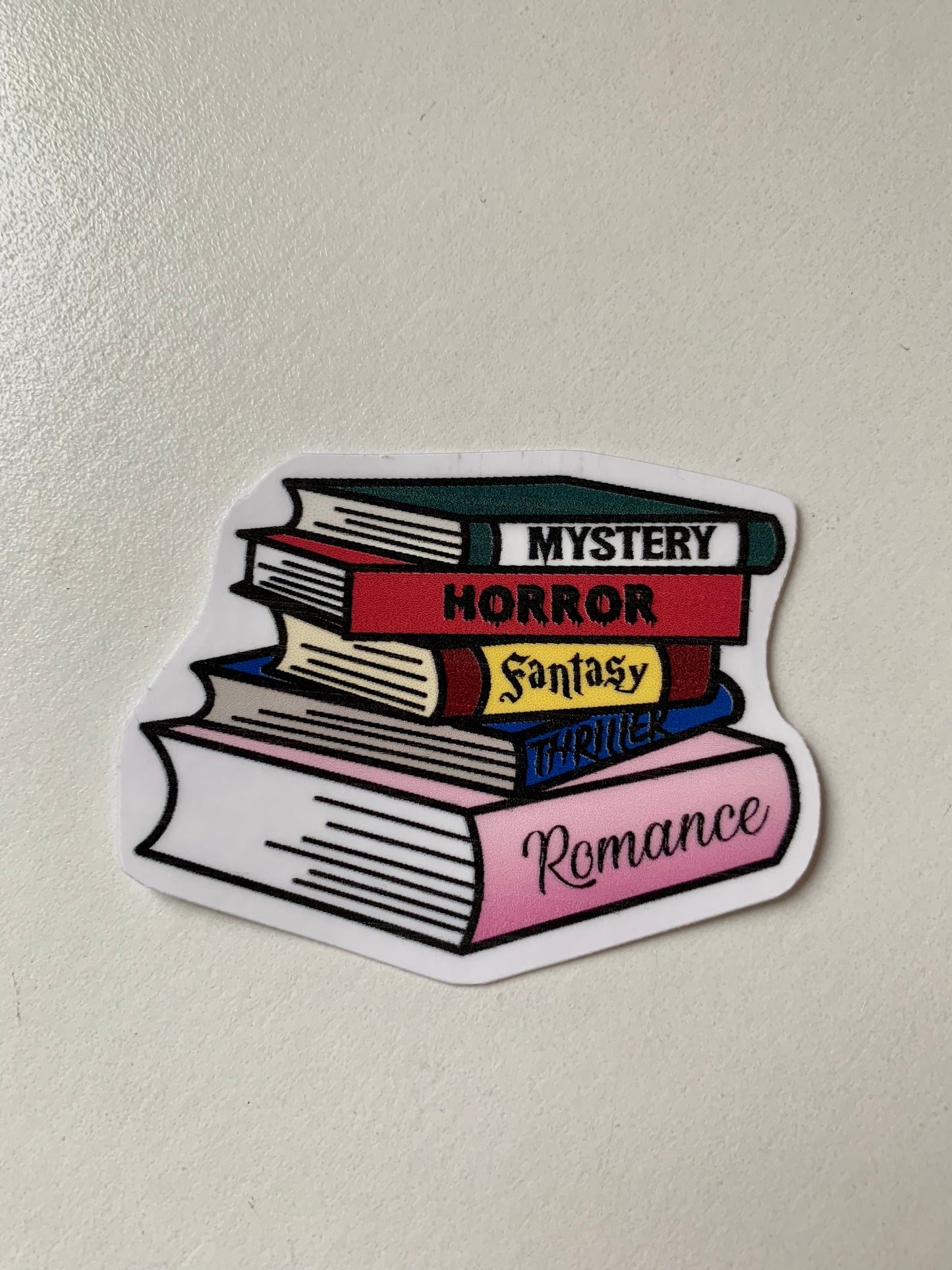 Stacked Books Sticker