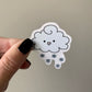 Kawaii Happy Smiling Snow Cloud Sticker