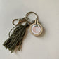 Hand Embroidered Keychain with Tassel