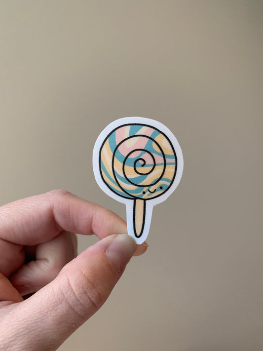 Kawaii Multicolored Lollipop Sticker