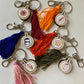 Hand Embroidered Keychain with Tassel