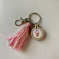 Hand Embroidered Keychain with Tassel