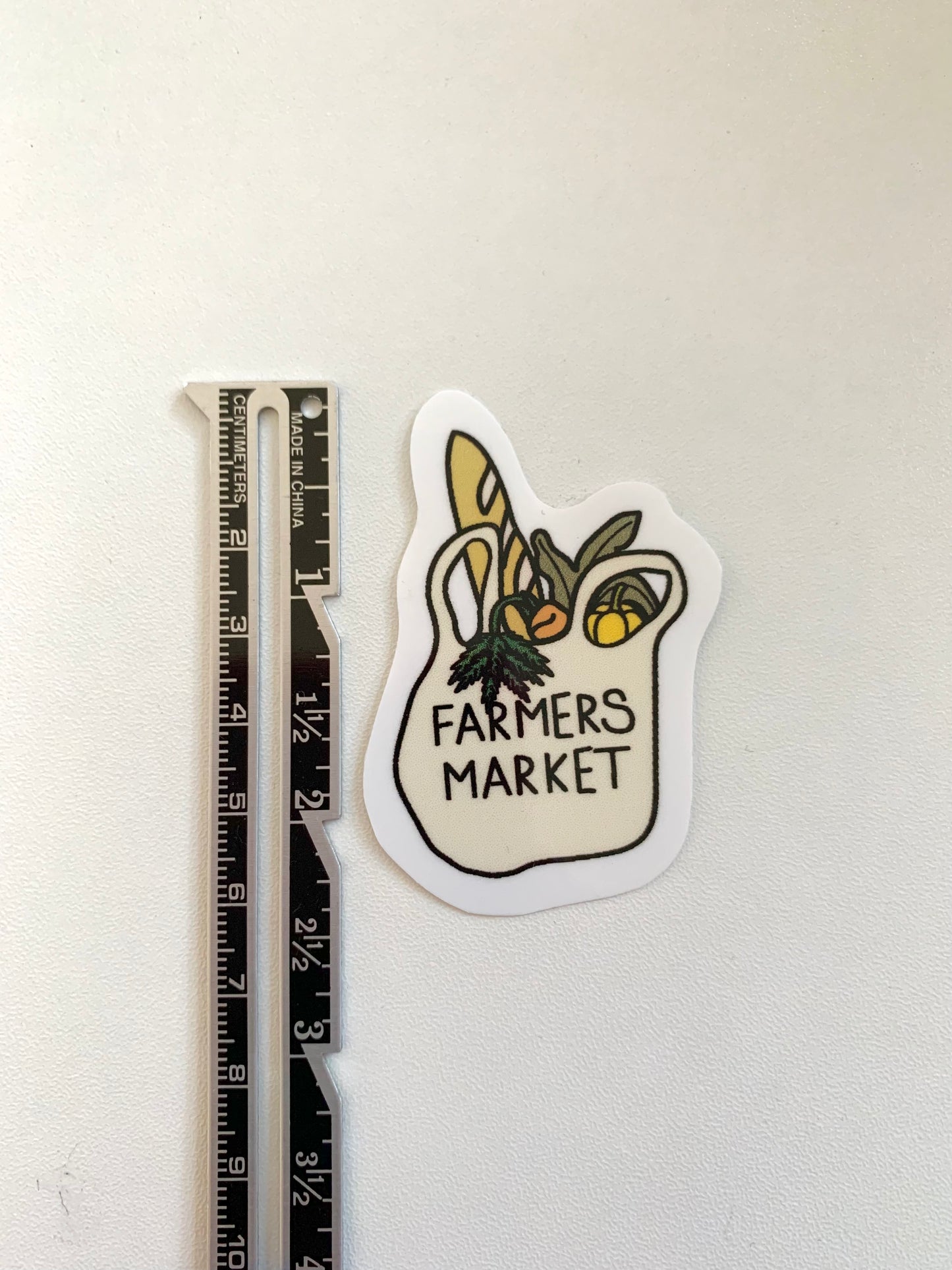 Farmers Market Tote Bag Sticker