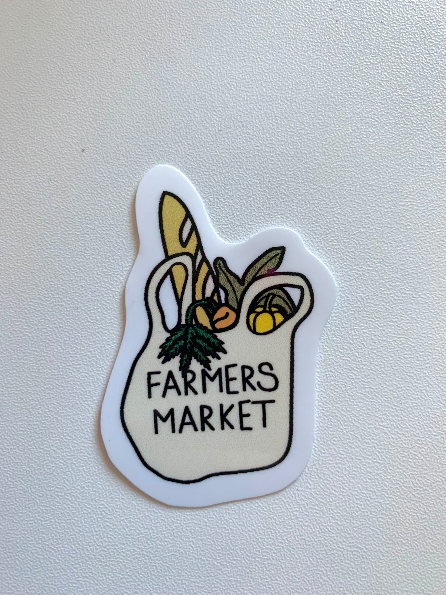 Farmers Market Tote Bag Sticker