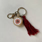 Hand Embroidered Keychain with Tassel