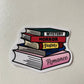 Colorful, Cute Handmade Genre Book Stack Sticker – Literary Gift for Book Lovers, Bibliophiles, and Librarians