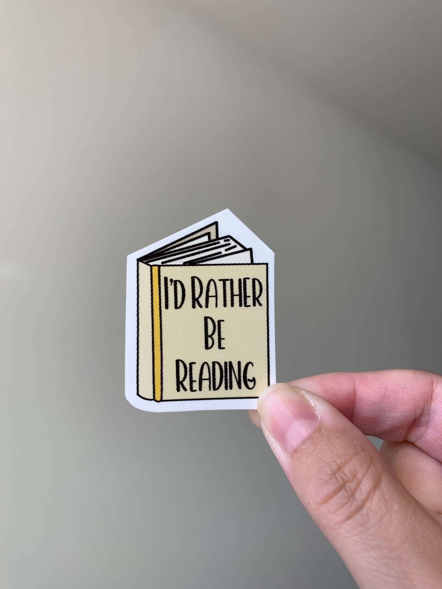 I’d Rather Be Reading Book Sticker