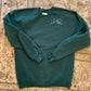 Made to Order Starry Night Mountain Range Hand Embroidery – Unisex Dark Green Fleece Sweatshirt