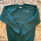 Made to Order Starry Night Mountain Range Hand Embroidery – Unisex Dark Green Fleece Sweatshirt
