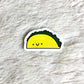 Kawaii Happy Smiling Taco Sticker