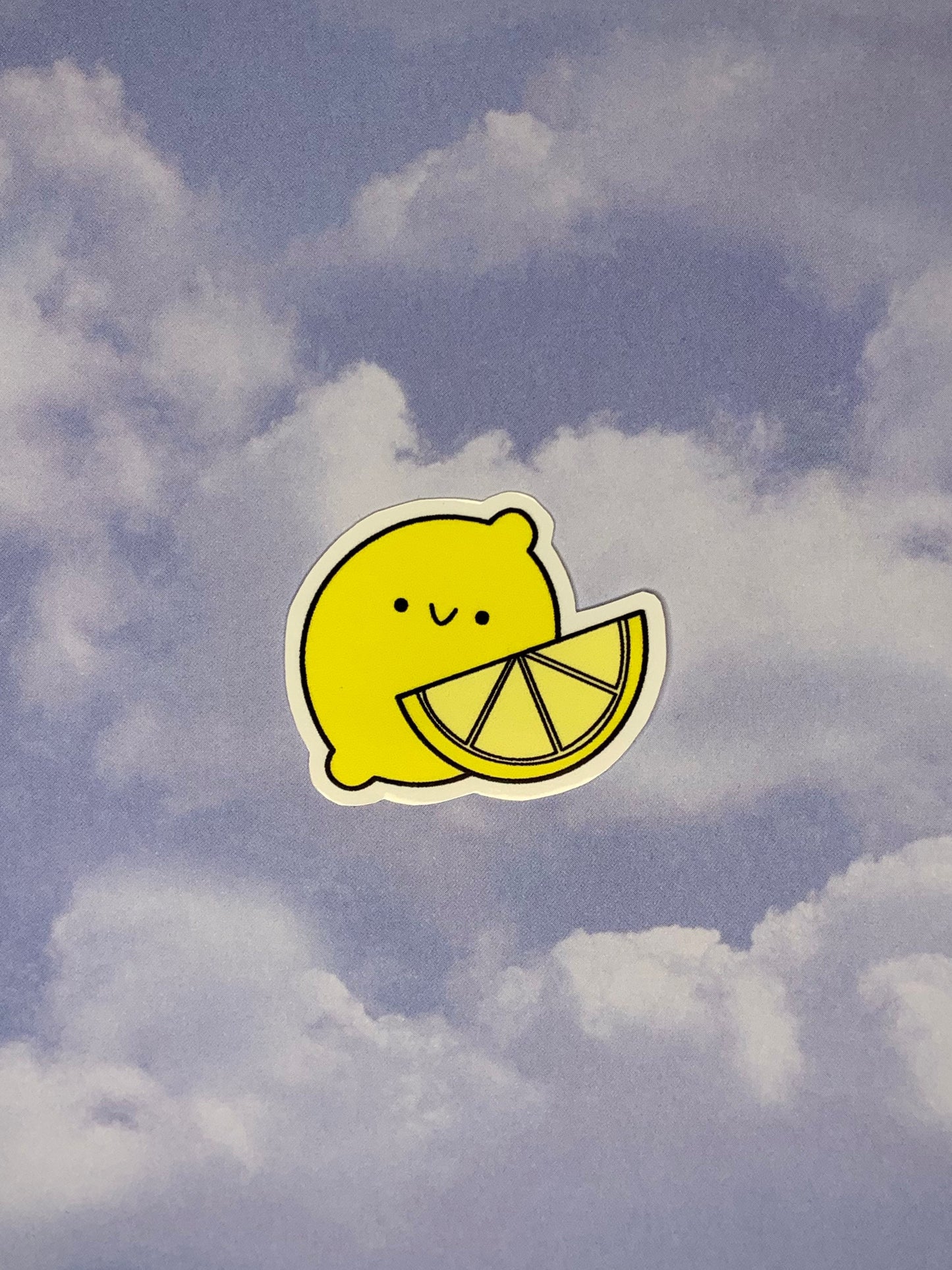 Kawaii Happy Smiling Lemon Sticker