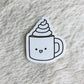 Kawaii Happy Coffee Mug Sticker